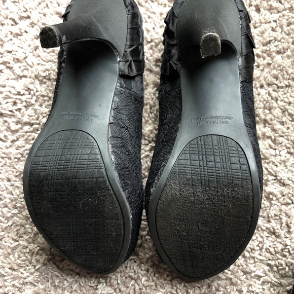 Rampage black open toe heels- size 7.5 - Picture 4 of 4